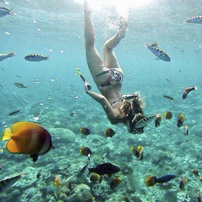 Snorkeling at Nusa Penida Beach